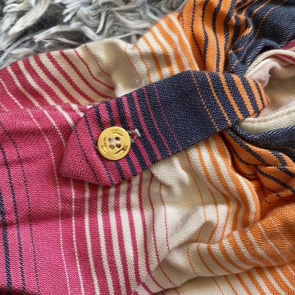 TRINA TURK STRIPED HOODIE V NECK PULLOVER TOP MULTI COLOR Size XS - Picture 15 of 16